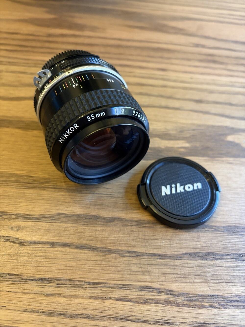Vintage Nikon Ai-s AIS Nikkor 35mm f2 Wide Angle Lens F Mount